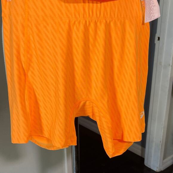 ASICS Women's Orange Tank Dress with Shorts for Tennis - Picture 3 of 7